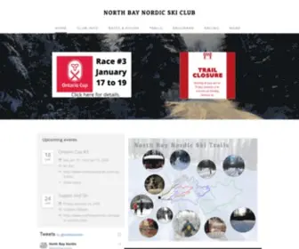 Northbaynordic.ca(NORTH BAY NORDIC SKI CLUB) Screenshot
