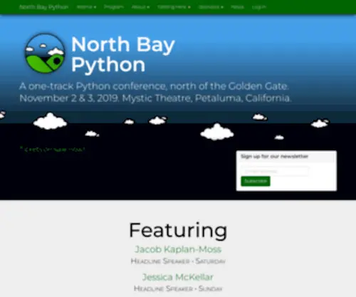 Northbaypython.org(North Bay Python) Screenshot