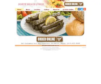 Northbeachgyrossf.com(North Beach Gyros) Screenshot