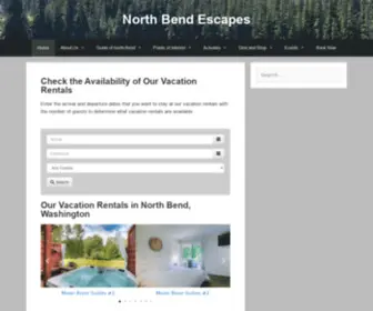 Northbendescapes.com(North Bend Escapes) Screenshot