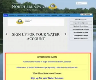 Northbrunswicknj.gov(Township of North Brunswick Home) Screenshot