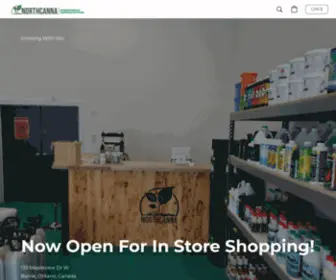 Northcannaco.ca(Online Store Northcanna Hydroponics Corp) Screenshot