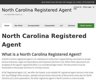 Northcarolinaregisteredagent.net(NORTH CAROLINA REGISTERED AGENT $49 A YEAR) Screenshot