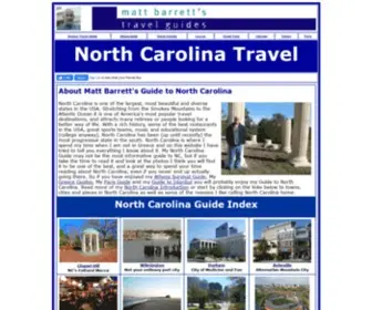 Northcarolinatravels.com(Matt Barrett's North Carolina Guide) Screenshot