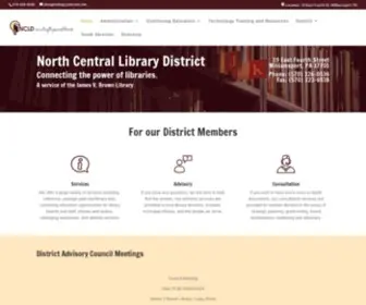 Northcentrallibraries.org(North Central Library District) Screenshot