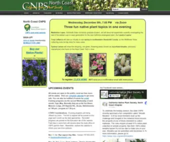 Northcoastcnps.org(North Coast Chapter of the California Native Plant Society) Screenshot