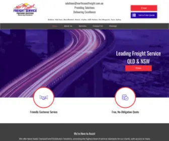 Northcoastfreight.com.au(Leading Freight Service Provider) Screenshot