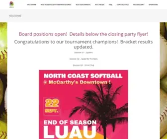 Northcoastsoftball.org(Cleveland's LGBTQIA softball league) Screenshot