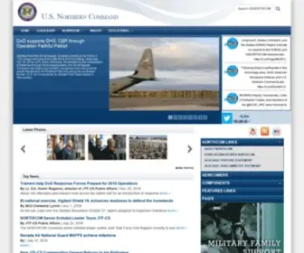 Northcom.mil(Northern Command) Screenshot