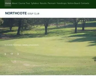 Northcotegolfclub.com(Northcote Golf Club) Screenshot