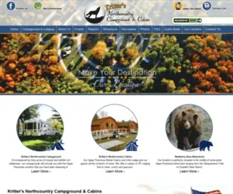 Northcountrycampground.com(Kritter's Northcountry Campground & Cabins) Screenshot