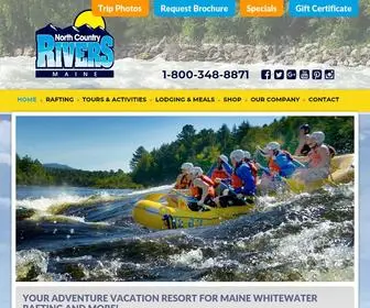 Northcountryrivers.com(White Water Rafting Maine) Screenshot