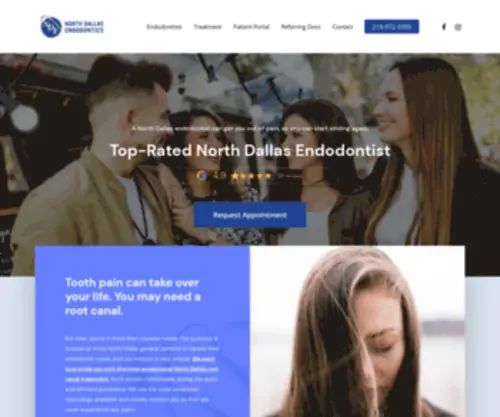 Northdallasendo.com(North Dallas Endodontist) Screenshot