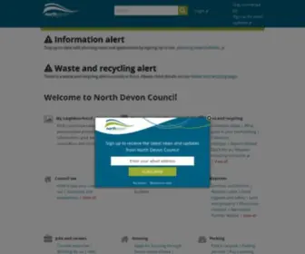 Northdevon.gov.uk(North devon council) Screenshot