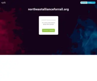 Northeastallianceforrail.org(This domain may be for sale) Screenshot