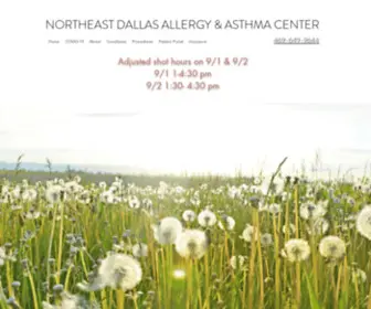 Northeastdallasallergy.com(Northeast Dallas Allergy & Asthma Center) Screenshot