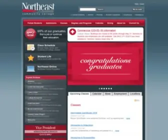Northeast.edu(Northeast Community College) Screenshot