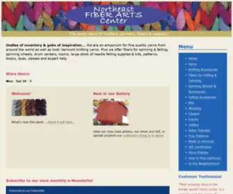 Northeastfiberarts.com(Northeast Fiber Arts Center) Screenshot