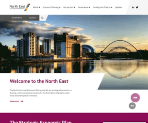 Northeastlep.co.uk(North East Local Enterprise Partnership) Screenshot
