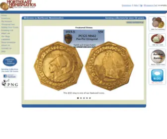 Northeastnumismatics.com(Buying and Selling Rare Coins at Northeast Numismatics) Screenshot