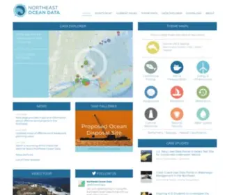 Northeastoceandata.org(Northeast Ocean Data Portal) Screenshot