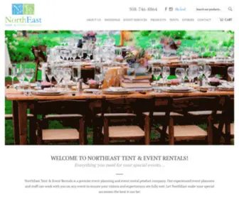 Northeastpartyrentals.com(NorthEast Tent & Event Rentals) Screenshot