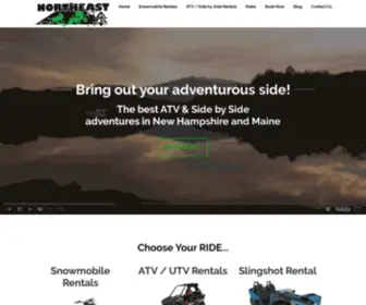 Northeastsnowmobile.com(NorthEast Snowmobile & ATV Rentals) Screenshot