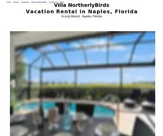 Northerlybirds.com(This beautiful vacation rental in Naples Florida) Screenshot