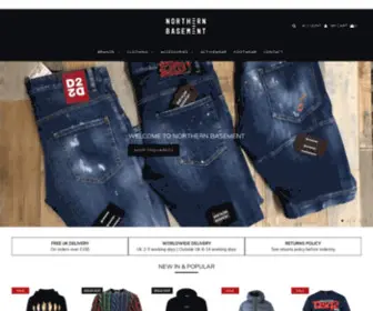 Northernbasement.com(Designer Clothing) Screenshot