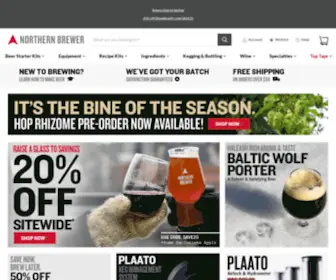 Northernbrewer.com(Northern Brewer Home Brew Supplies) Screenshot