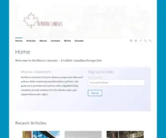 Northerncurrents.ca(Northern Currents) Screenshot
