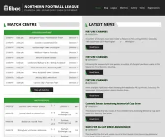 Northernfootballleague.org(The Northern Football League) Screenshot