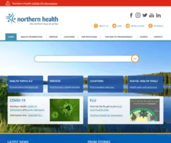 Northernhealth.ca(Northern Health) Screenshot