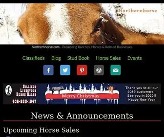 Northernhorse.com(Horse Classifieds) Screenshot