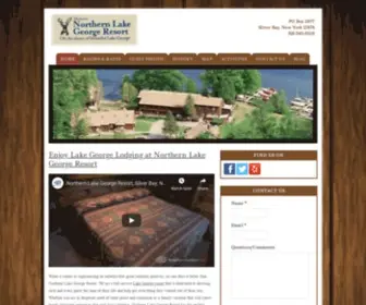 Northernlakegeorge.com(Resort Hotels and Lodging at Lake George NY) Screenshot