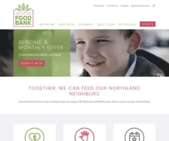 Northernlakesfoodbank.org(Second Harvest Northern Lakes Food Bank) Screenshot