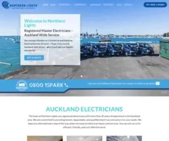 Northernlights.co.nz(Northern Lights Lighting &amp; Electrical Ltd) Screenshot