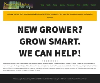 Northernlightsgreensupply.com(Indoor and Outdoor Garden Experts) Screenshot