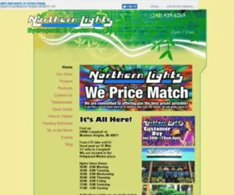 Northernlightshgs.com(Northern Lights Hydroponic & Garden Supply) Screenshot