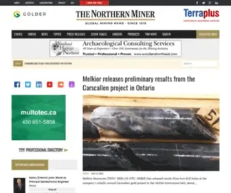 Northernminer.com(Mining News Since 1915) Screenshot