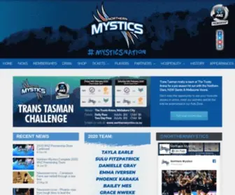 Northernmystics.co.nz(Northern Mystics Netball Home) Screenshot