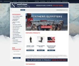 Northernoutfitters.com(Extreme cold weather clothing clothes) Screenshot