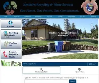 Northernrecycling.biz(Northern Recycling and Waste Services for the Town of Paradise) Screenshot