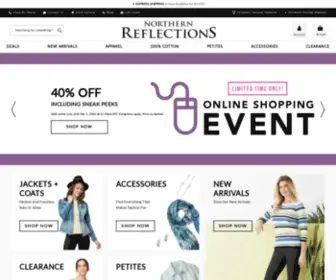 Northernreflections.com(Women's clothing online and in Canada) Screenshot