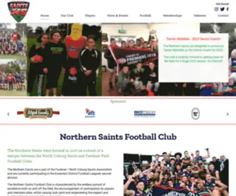 Northernsaints.org.au(Northern Saints FC affiliated with Essendon District Football League Premier Division) Screenshot