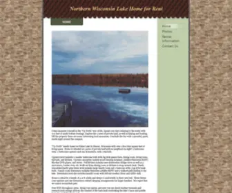 Northernwisconsingetaway.com(Northern Wisconsin Lake Home for Rent) Screenshot