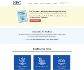 Northfieldenterprisecenter.com(The NEC is a private) Screenshot