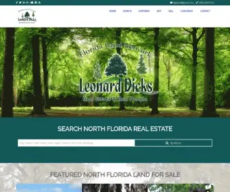 Northfloridalandforsale.com(Florida Land Network Leonard Dicks Realty) Screenshot