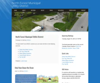 Northforestmud.com(North Forest Municipal Utility District) Screenshot