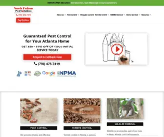 Northfultonexterminating.com(Voted 2021 Best Pest Control in Atlanta & Alpharetta) Screenshot